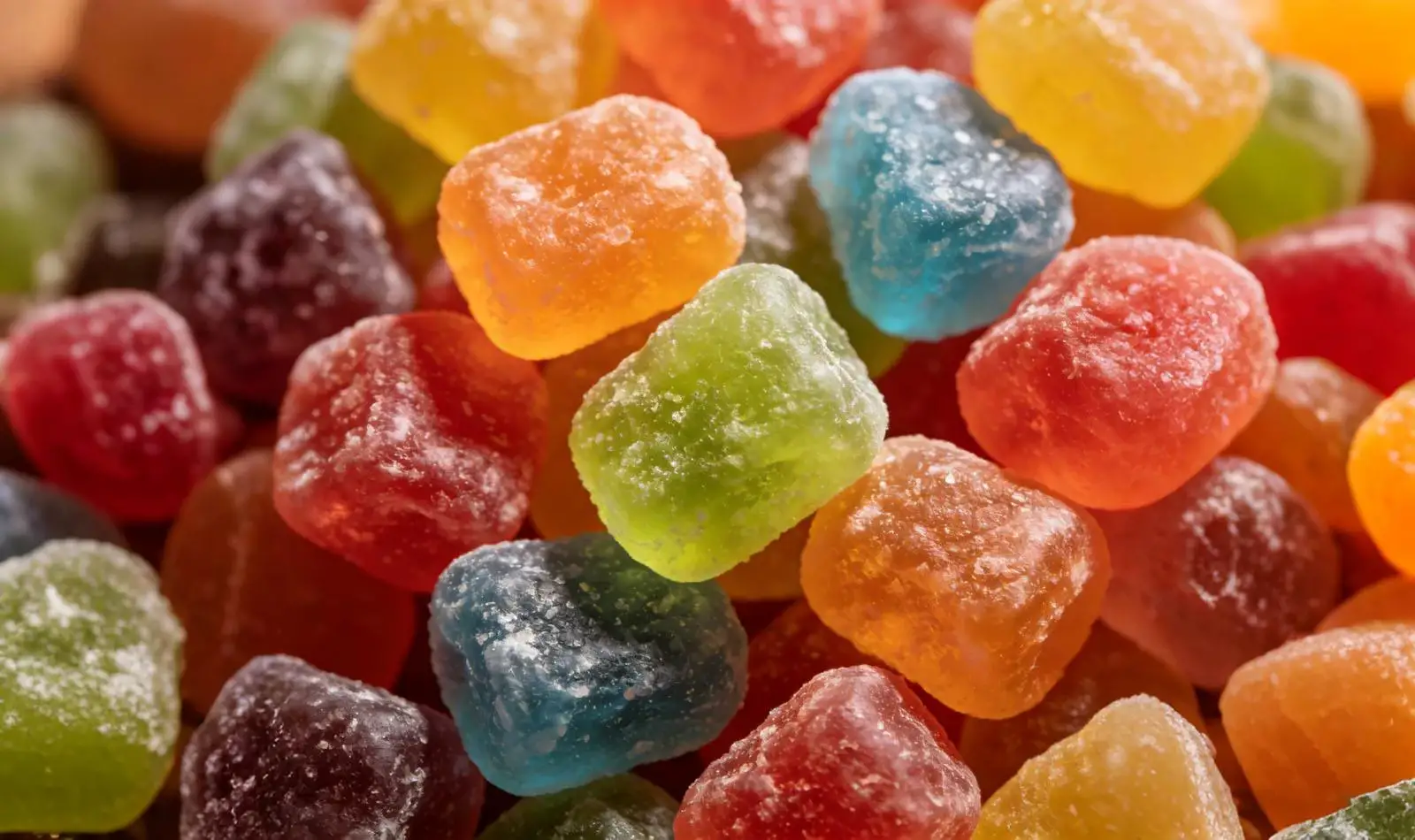 Gummibonbons mit hoher Klarheit und Festigkeit